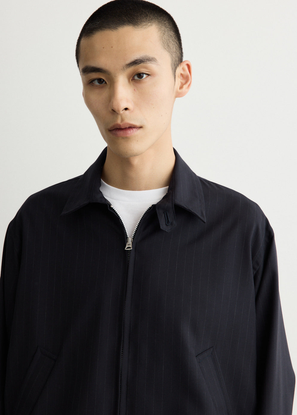 Shadow Stripe Toro. Zip Blouson