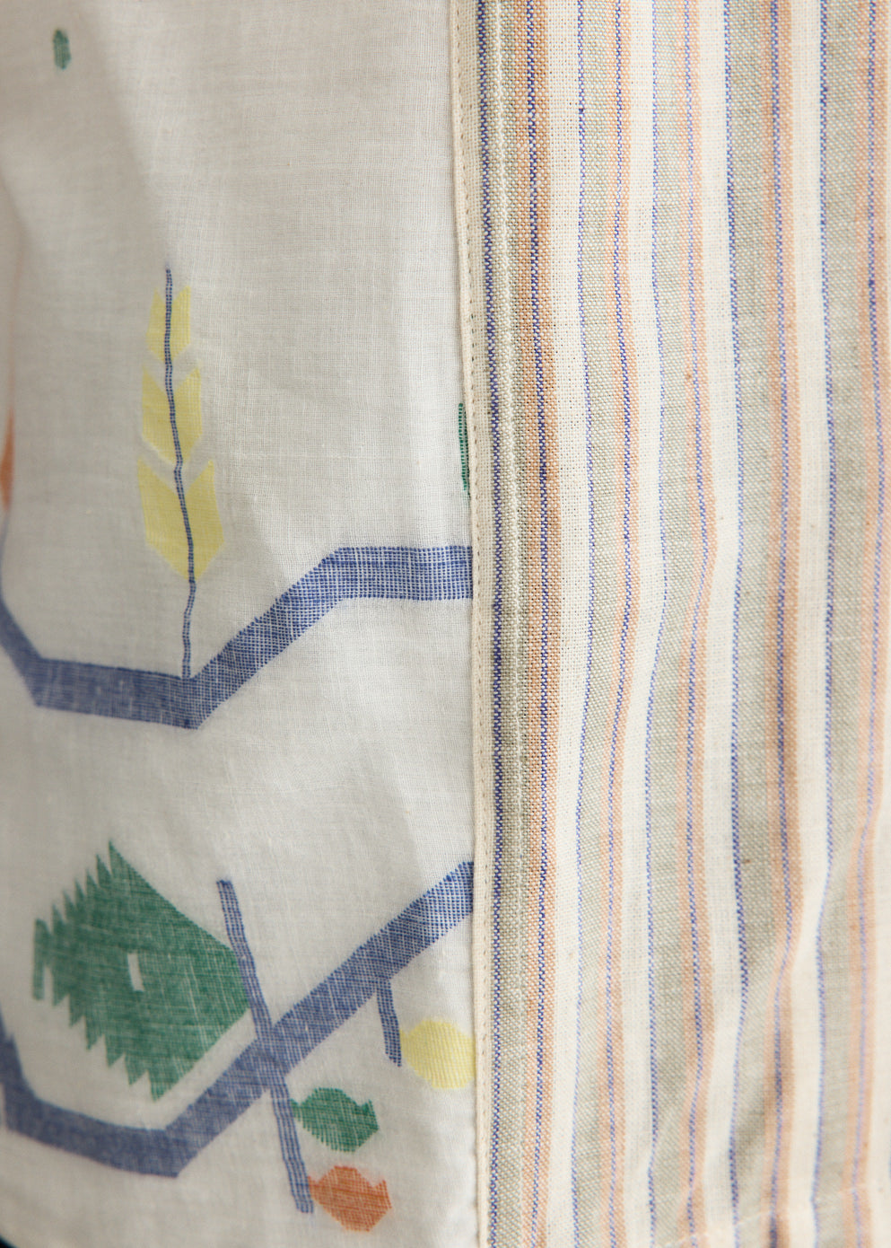 Kunal Handwoven Contrast Panel Shirt