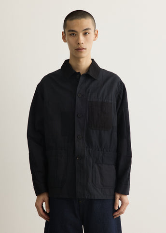 Cotton Polyester Jacquard Patch Jacket