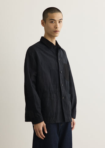 Cotton Polyester Jacquard Patch Jacket