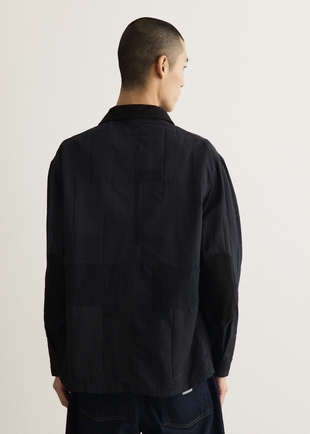 Cotton Polyester Jacquard Patch Jacket