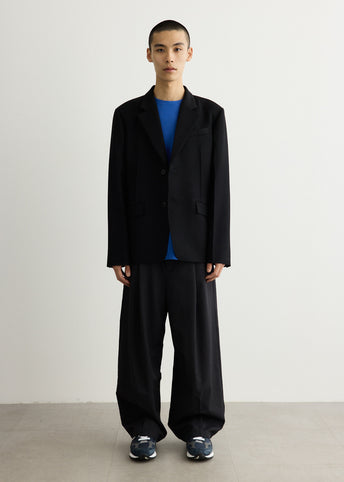 Pinstripe Pleat Pants