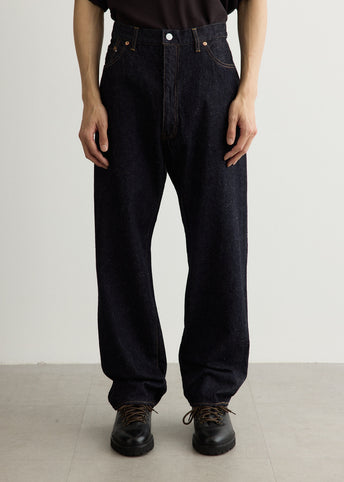 5P Zipper Front Denim Pants