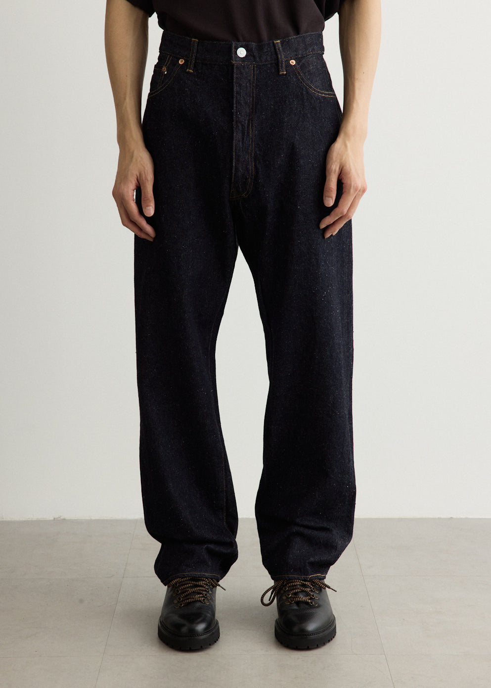 5P Zipper Front Denim Pants