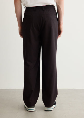Wool Poplin Shoecut Slacks
