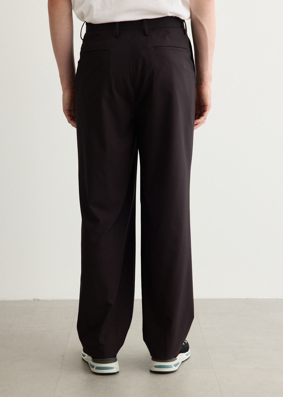 Wool Poplin Shoecut Slacks