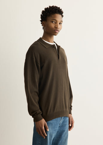Silk Mixed Knitted Polo