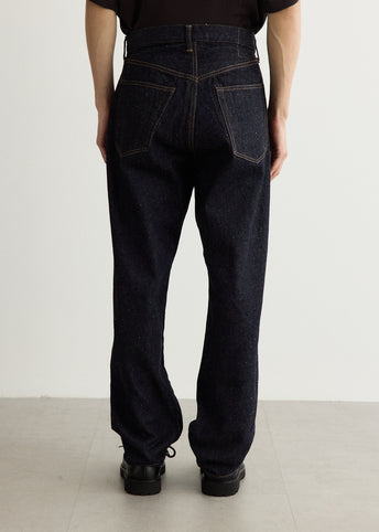 5P Zipper Front Denim Pants