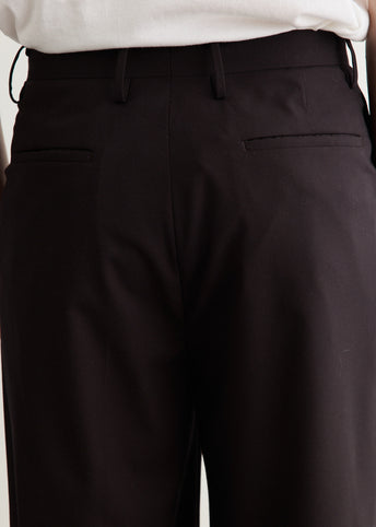 Wool Poplin Shoecut Slacks