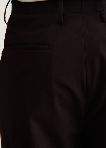 Wool Poplin Shoecut Slacks