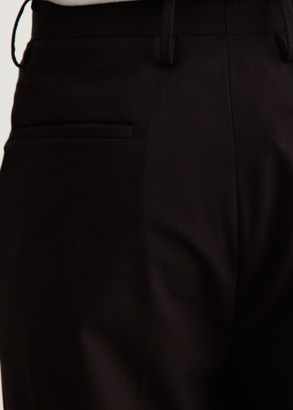 Wool Poplin Shoecut Slacks