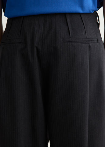 Pinstripe Pleat Pants