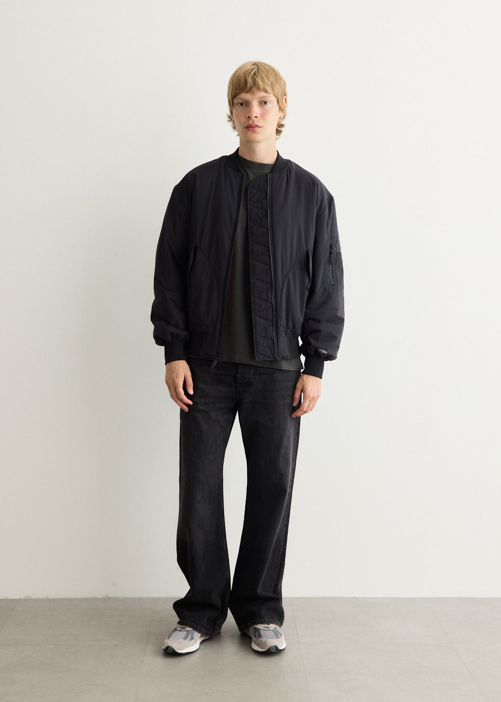 NB Grey Bomber Jacket