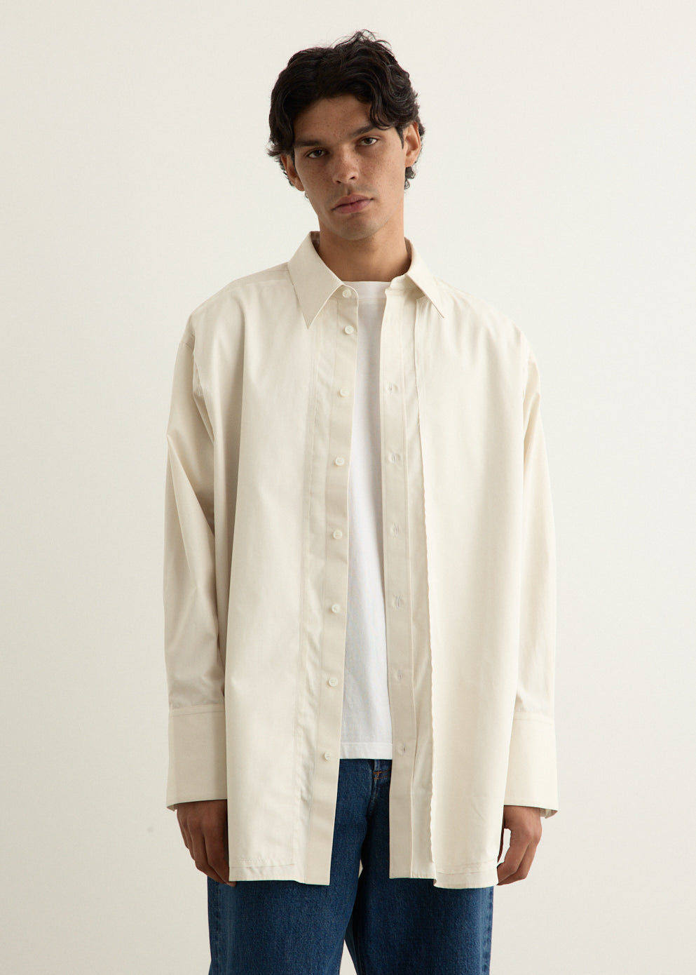 Edge Stitching Shirt