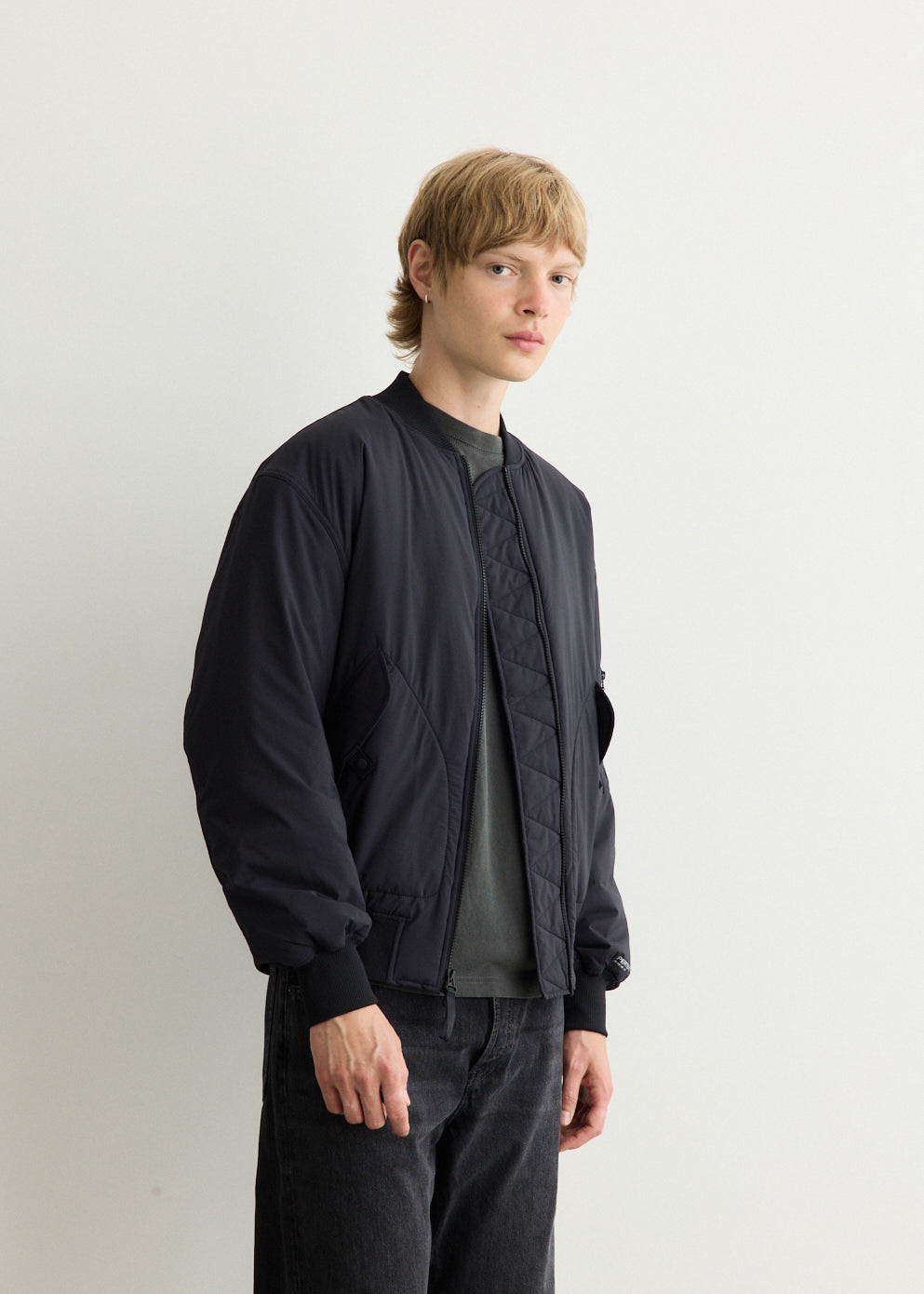 NB Grey Bomber Jacket