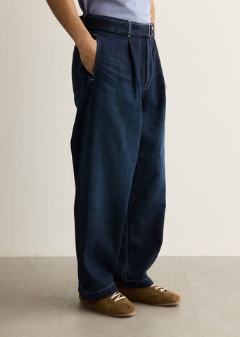 Selvage Denim Belted Pants