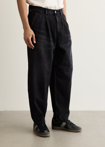 Selvage Denim Two Tuck Tapered Pants