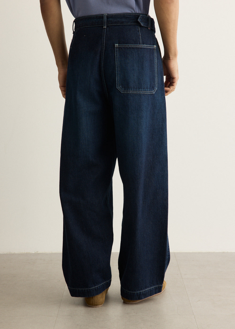 Selvage Denim Belted Pants