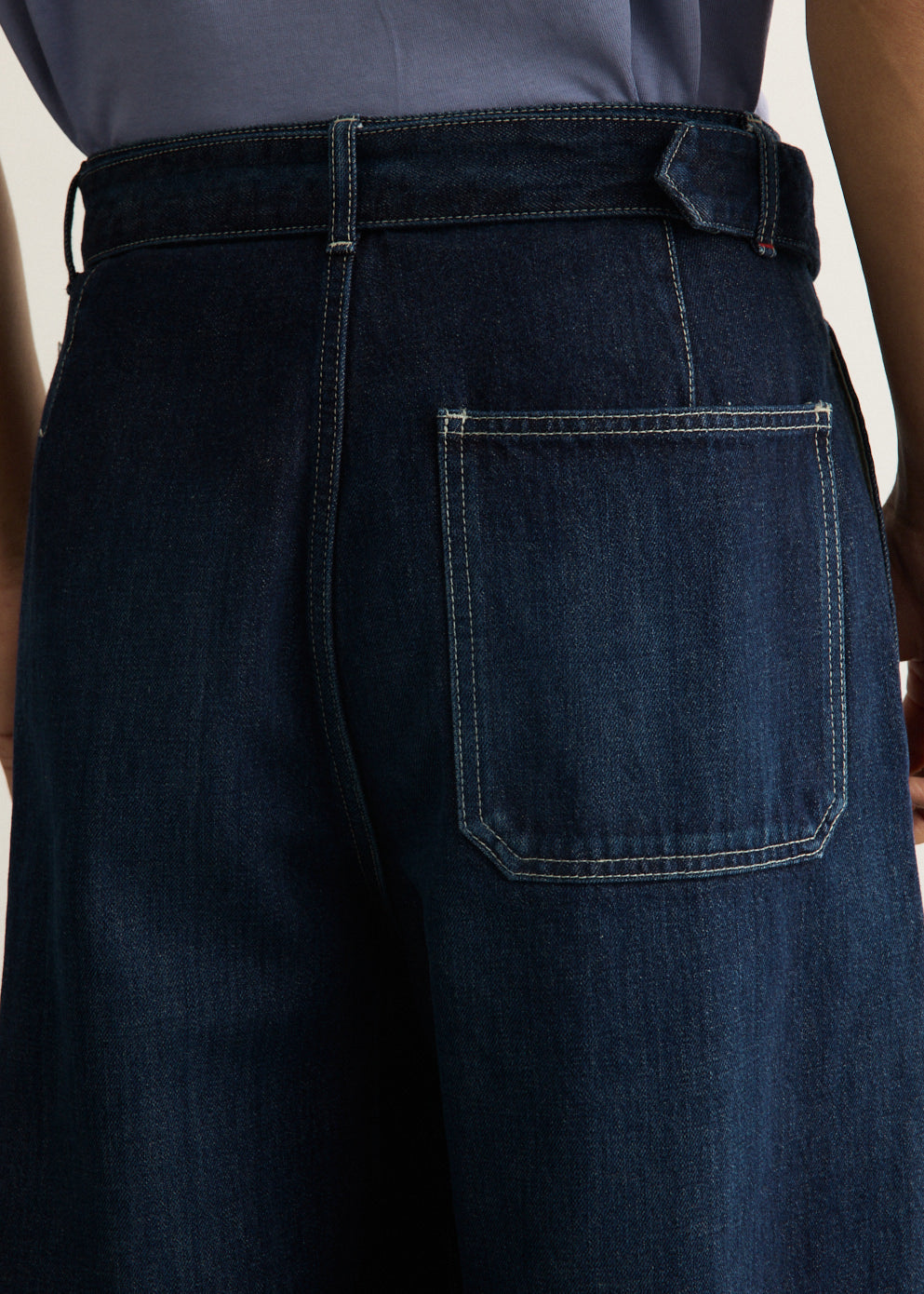 Selvage Denim Belted Pants