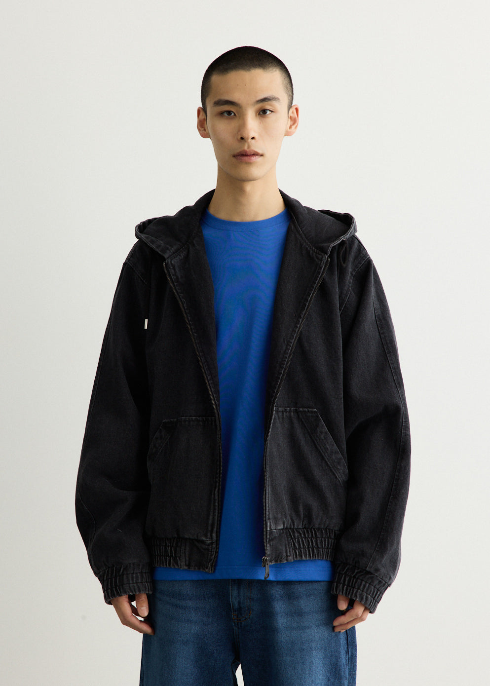 Significant Oversized Denim Hood Jacket