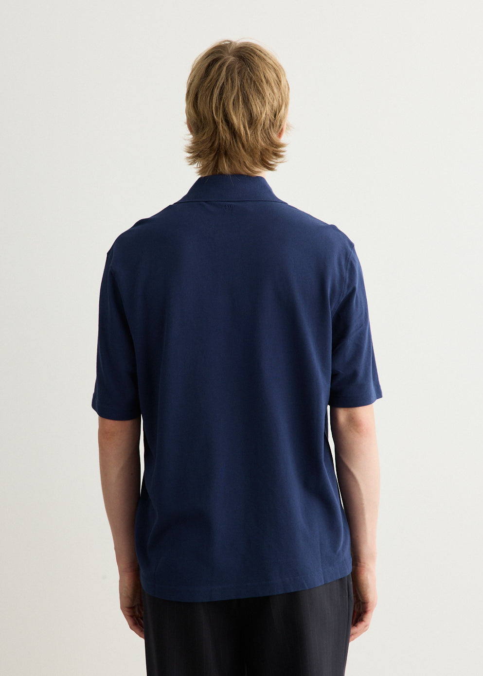 Boxy Fit Polo With Ami De Coeur Knitted Patch