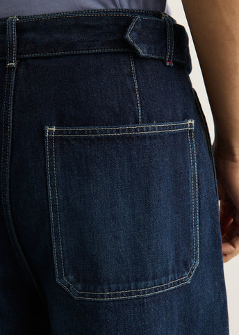 Selvage Denim Belted Pants