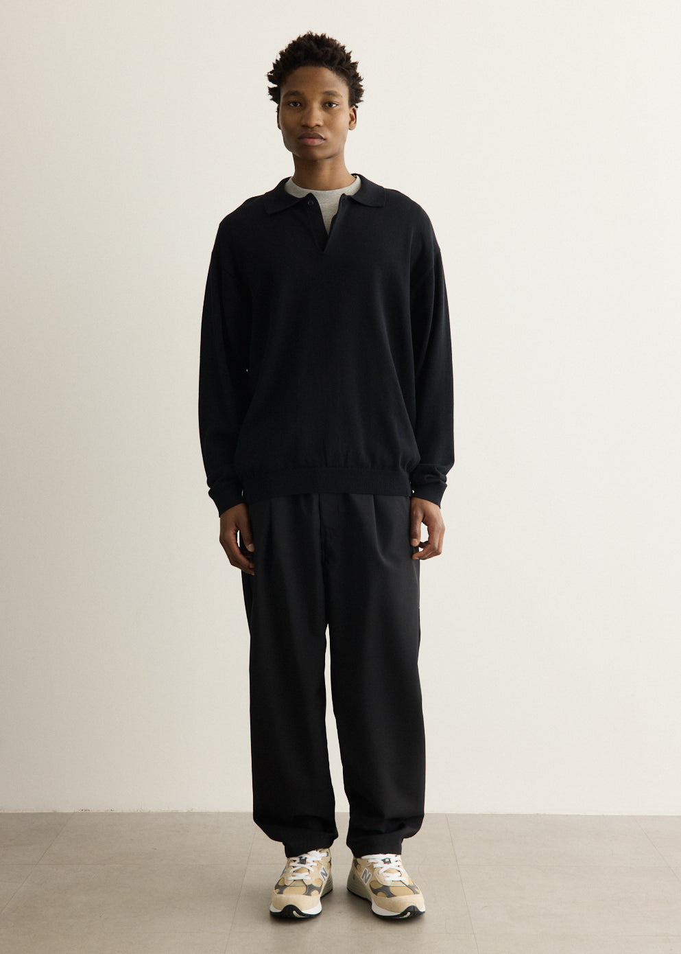 Silk Mixed Knitted Polo
