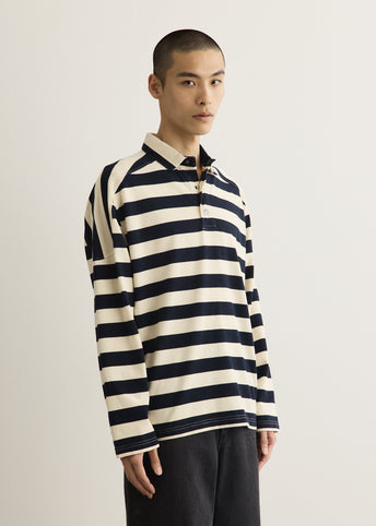 x Brain Dead Striped Pique Polo