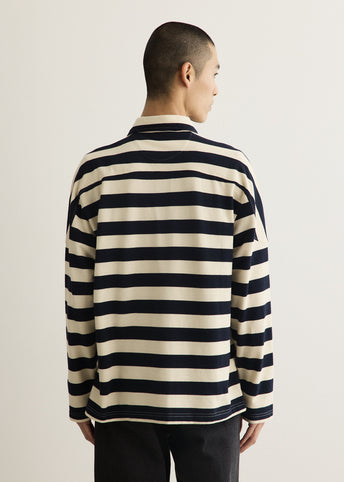 x Brain Dead Striped Pique Polo