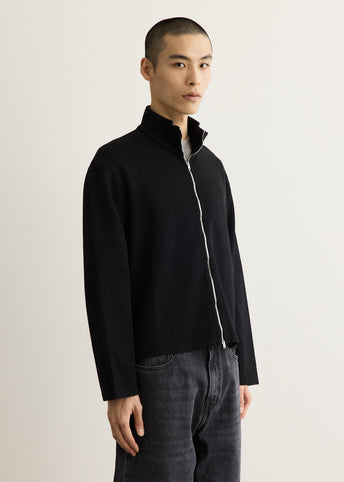 Shrunken Full Zip Polo