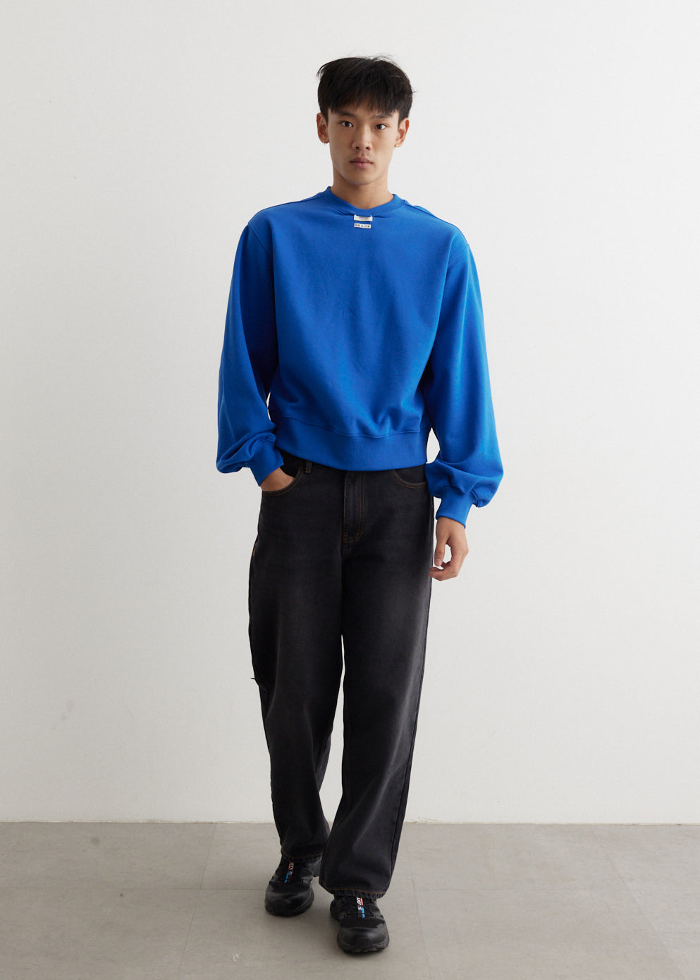 Tuck Neck Oversized Sweatshirt