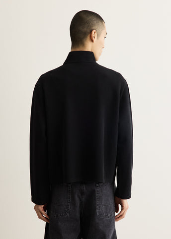 Shrunken Full Zip Polo