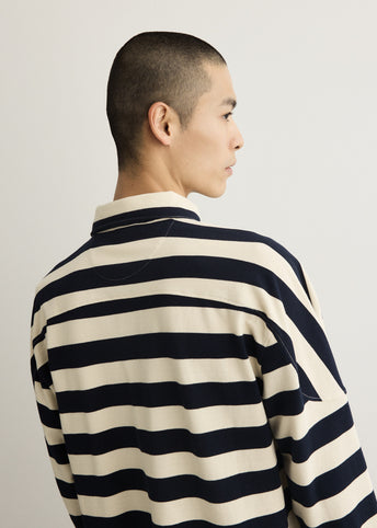 x Brain Dead Striped Pique Polo