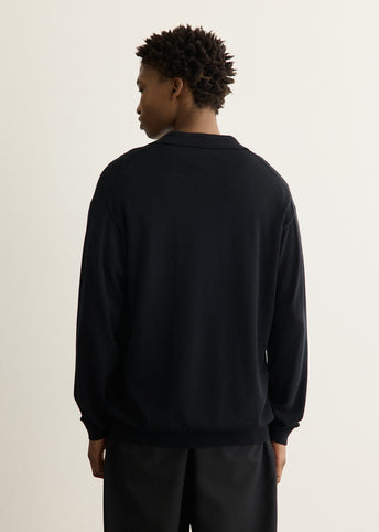 Silk Mixed Knitted Polo