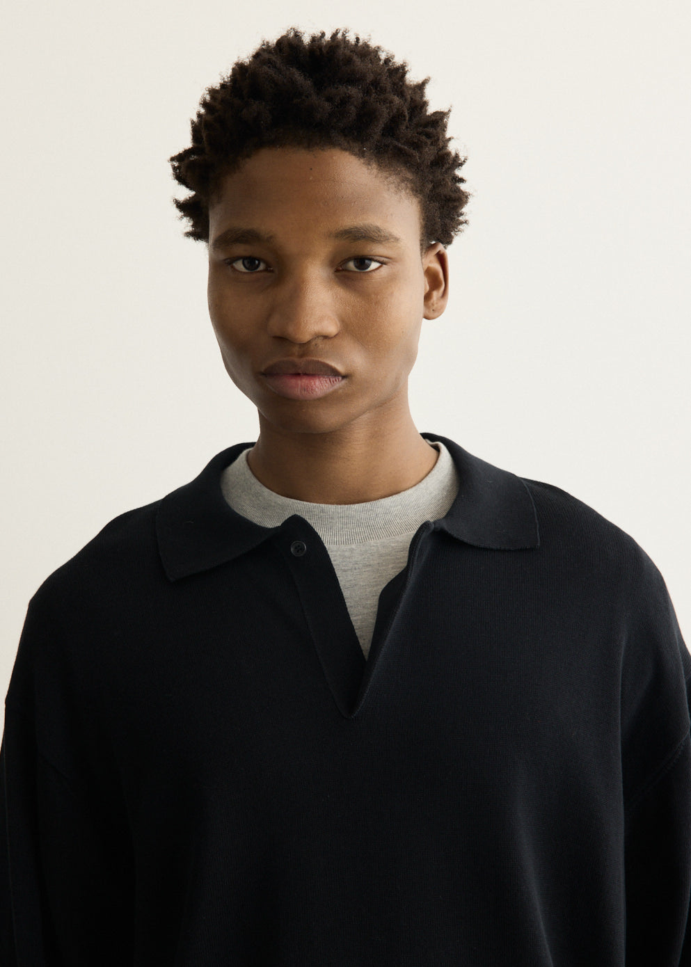 Silk Mixed Knitted Polo