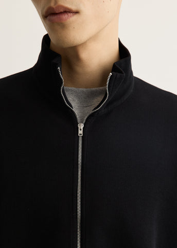 Shrunken Full Zip Polo