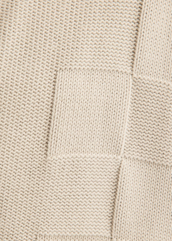 Check Panel Cardigan