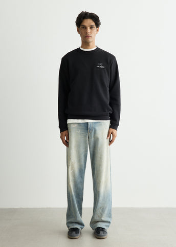 Emblem Fleece Crew Sweatshirt