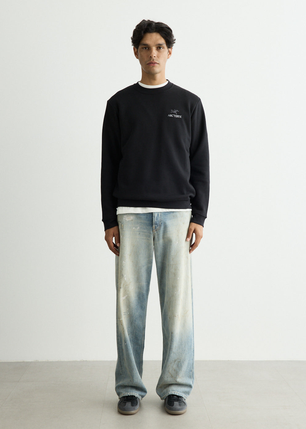 Emblem Fleece Crew Sweatshirt