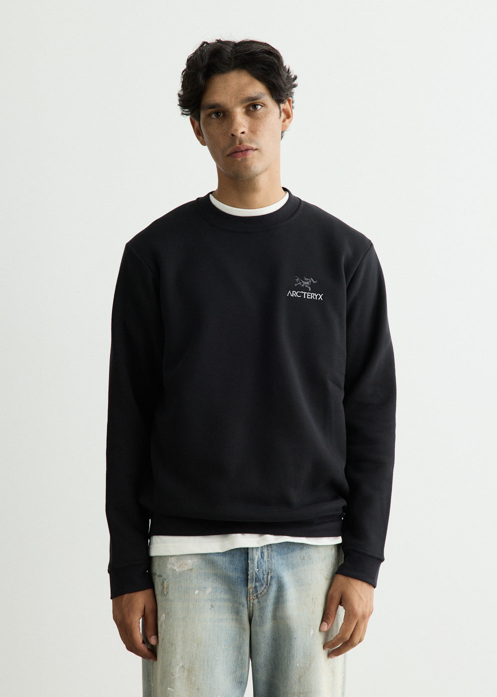 Emblem Fleece Crew Sweatshirt