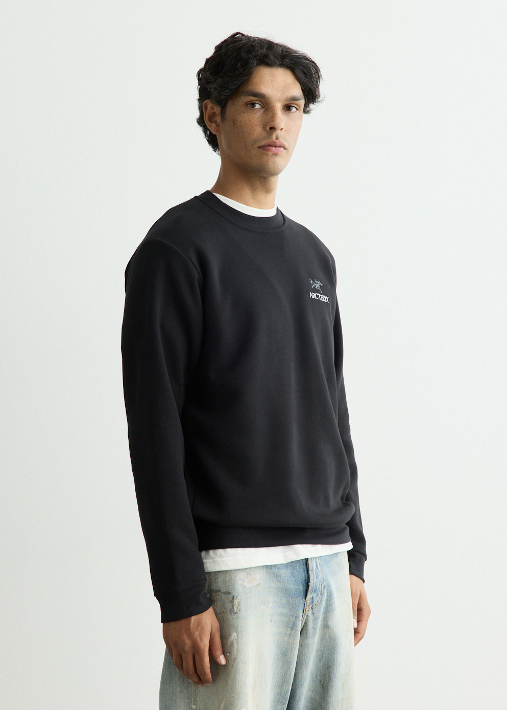 Emblem Fleece Crew Sweatshirt