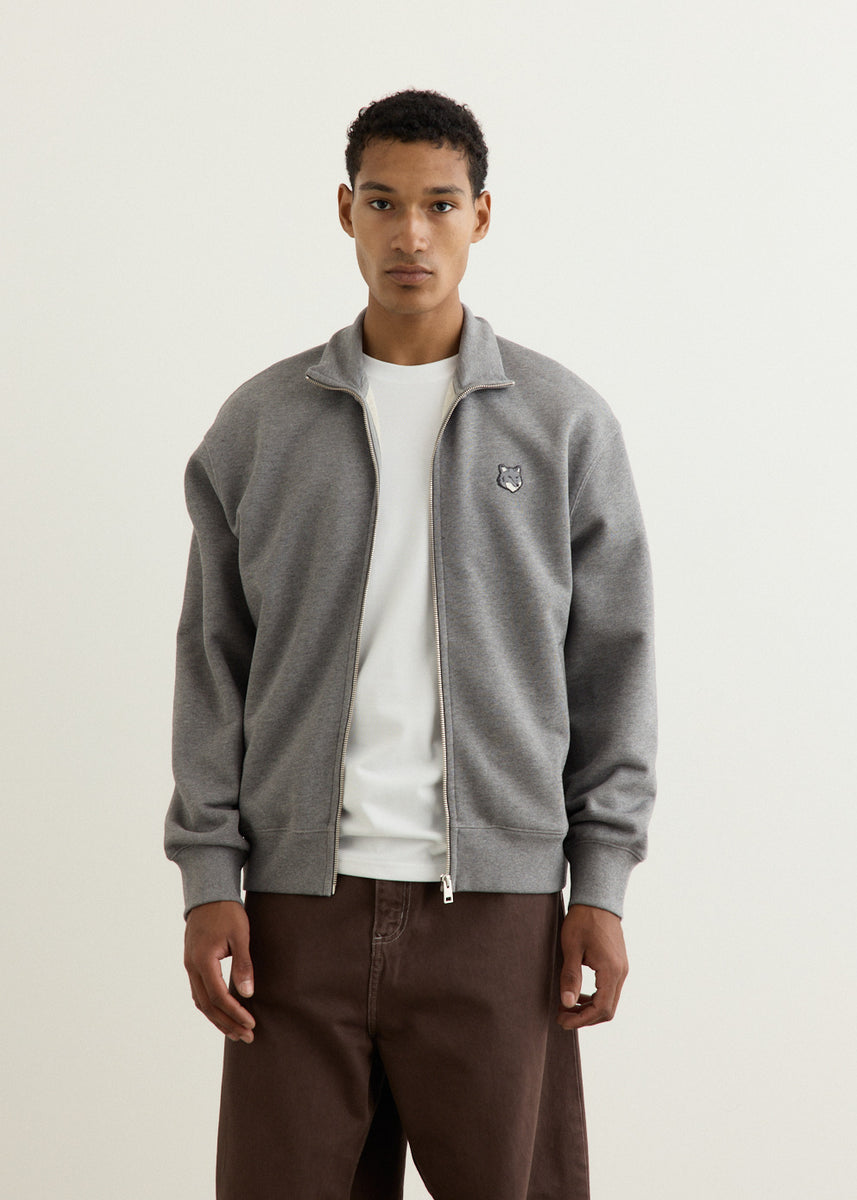 Grey Fox Head Zipped Comfort Sweatshirt