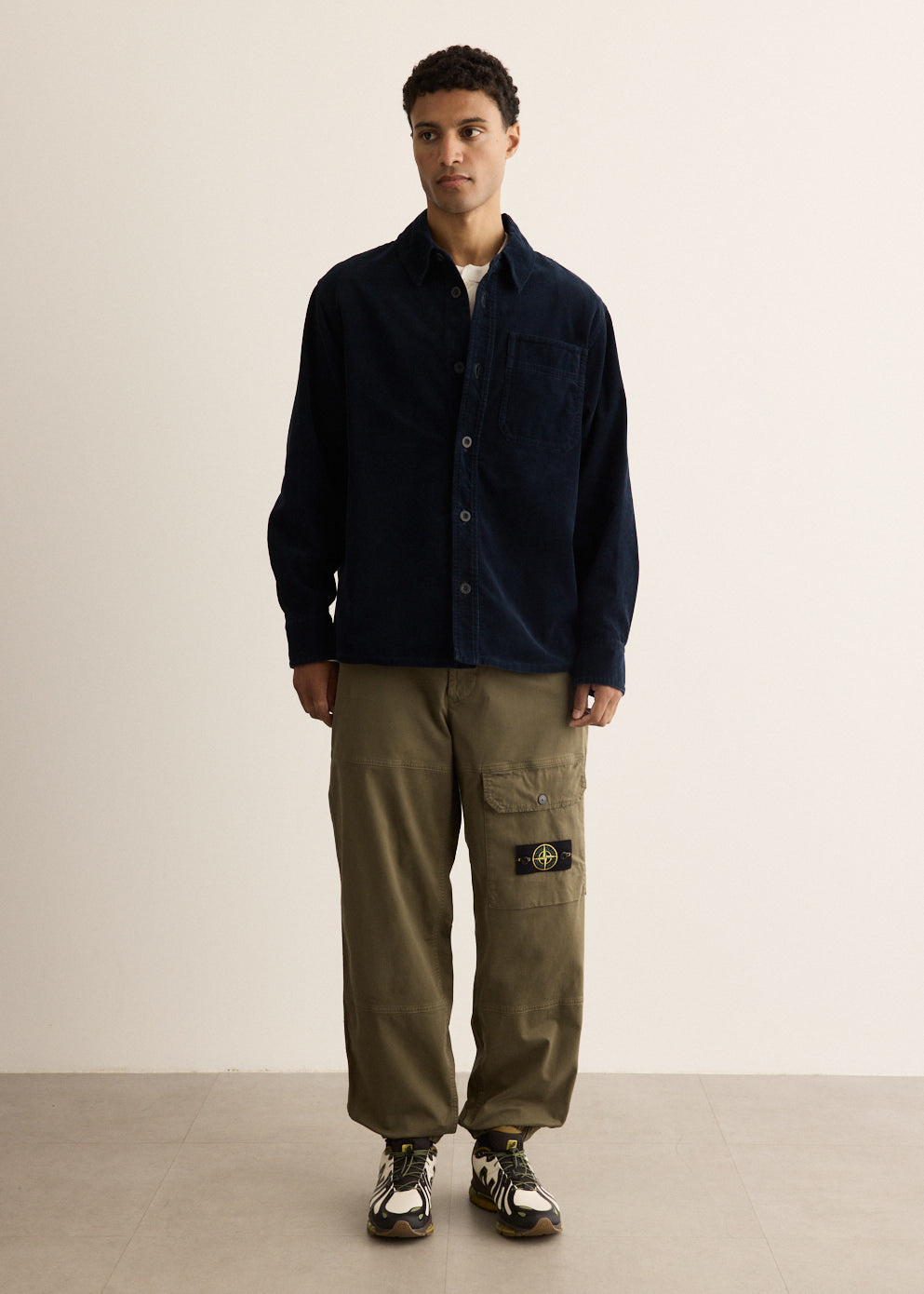 Loose Fit Organic Cotton Broken Twill Cargo Pants