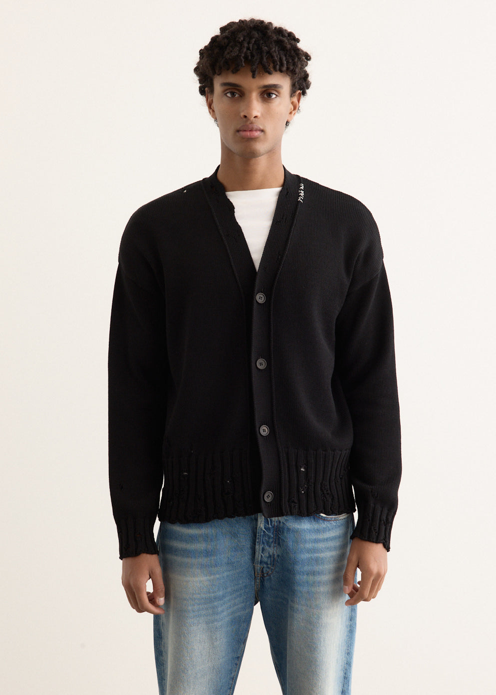 Symbol Embroidery Cardigan