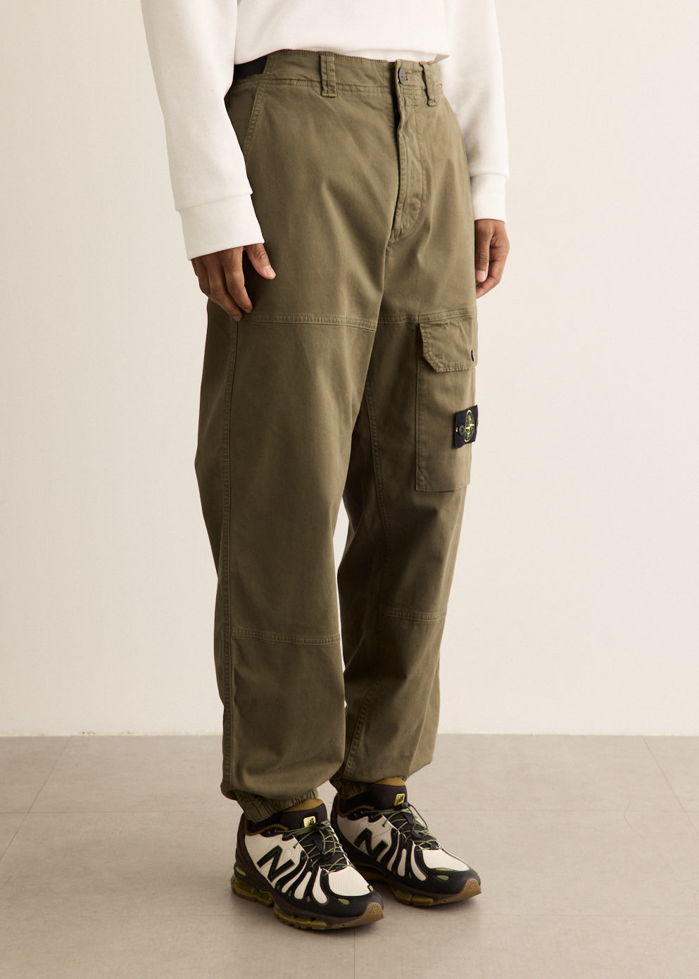Loose Fit Organic Cotton Broken Twill Cargo Pants