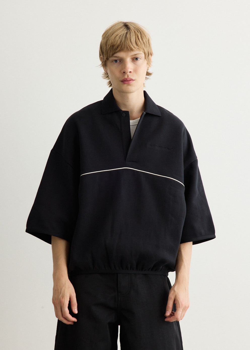 Active Trace 3/4 Sleeve Modern Polo Sweatshirt