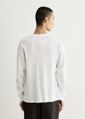 Cotton Waffle Long Sleeve T-Shirt