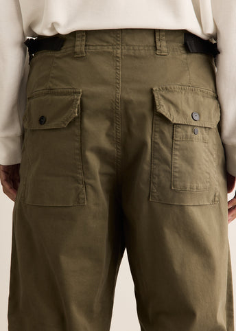 Loose Fit Organic Cotton Broken Twill Cargo Pants