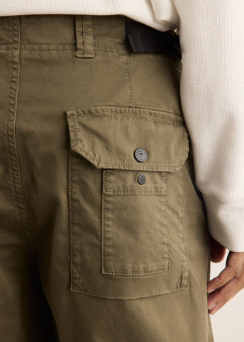Loose Fit Organic Cotton Broken Twill Cargo Pants