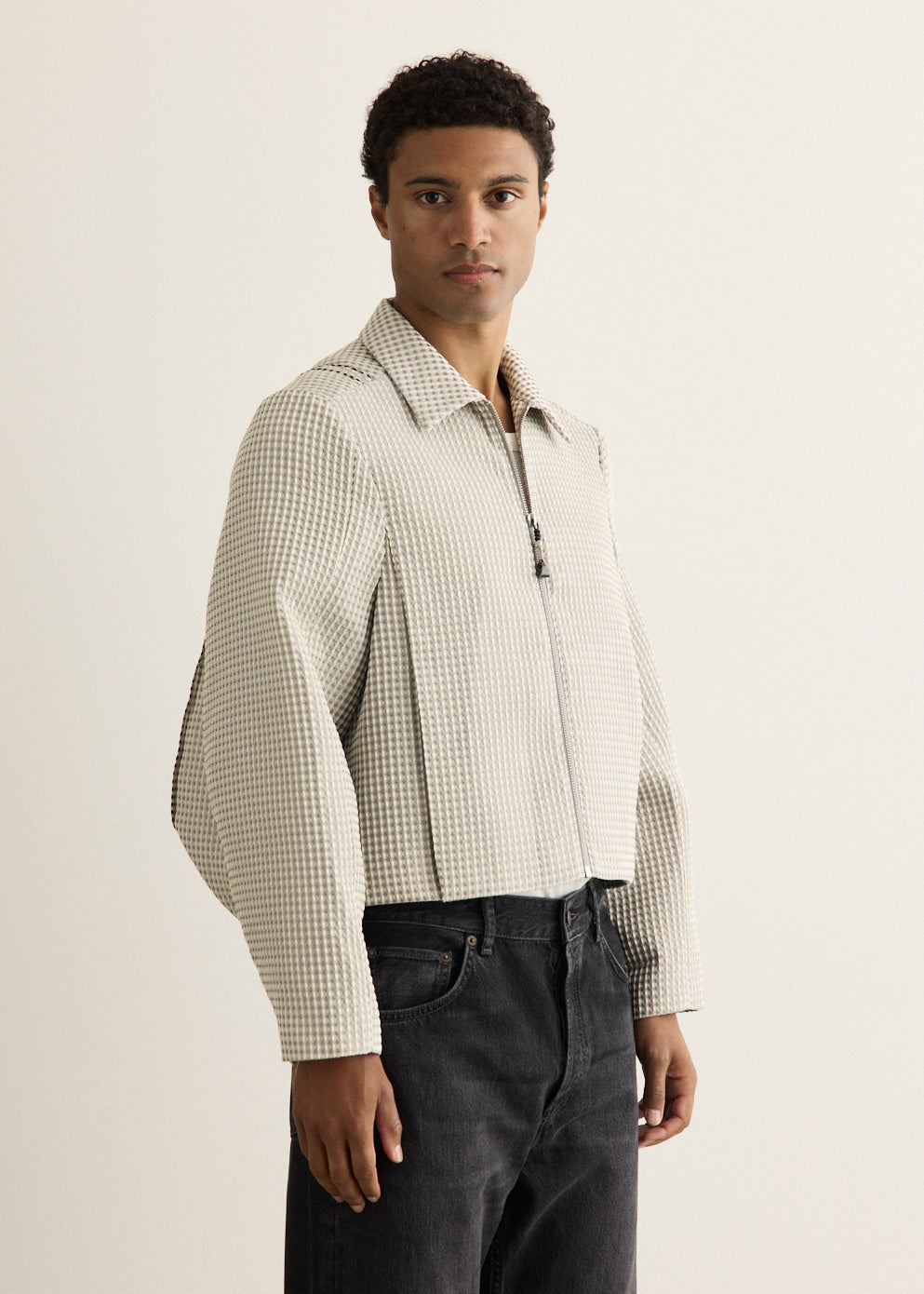 Semi-Oversized Zip Jacket